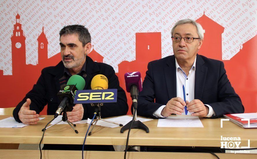  Miguel Villa y Carlos Villa, durante la rueda de prensa de este jueves. 