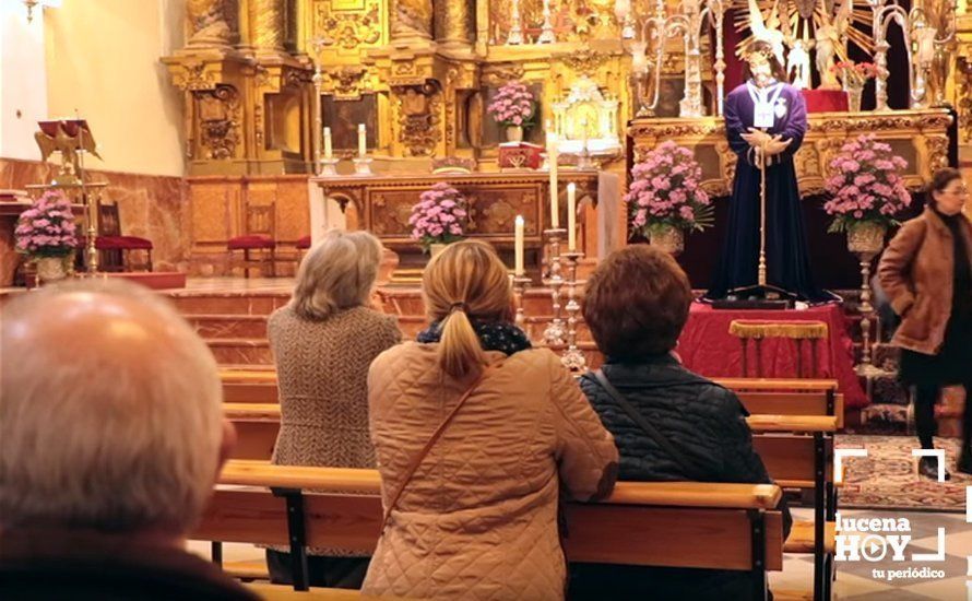  Interior de la iglesia de la Madre de Dios durante los cultos de la pasada Cuaresma 