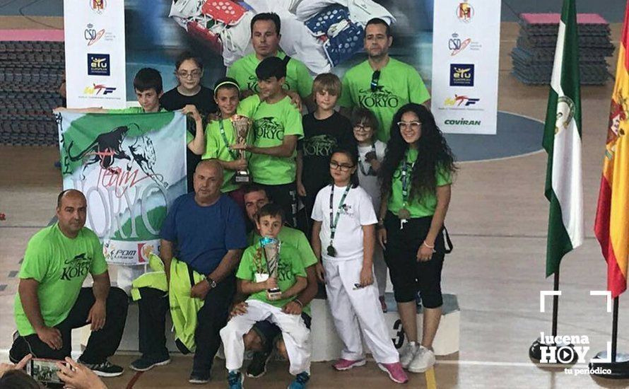  Participantes y entrenadores del Korio Lucena en este campeonato. Fotos: Korio 