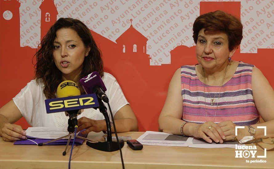  La directora de la Escuela Municipal de Música y Danza, Mamen Galindo, junto a Encarnación Camacho, edil de Educación 