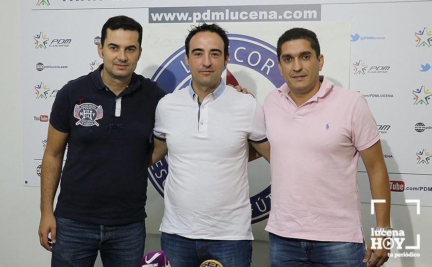  Guardeño, Lavela y Lora, esta mañana en las instalaciones del PDM Lucena 