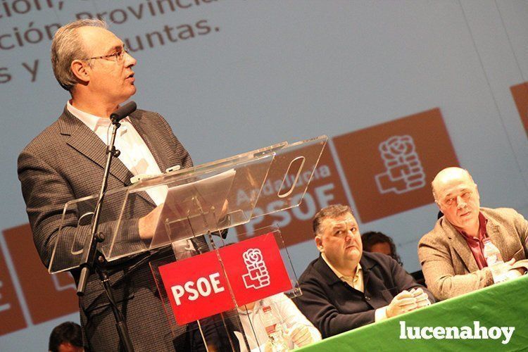  Juan Pablo Durán, secretario general del PSOe cordobés durante un acto en Lucena 