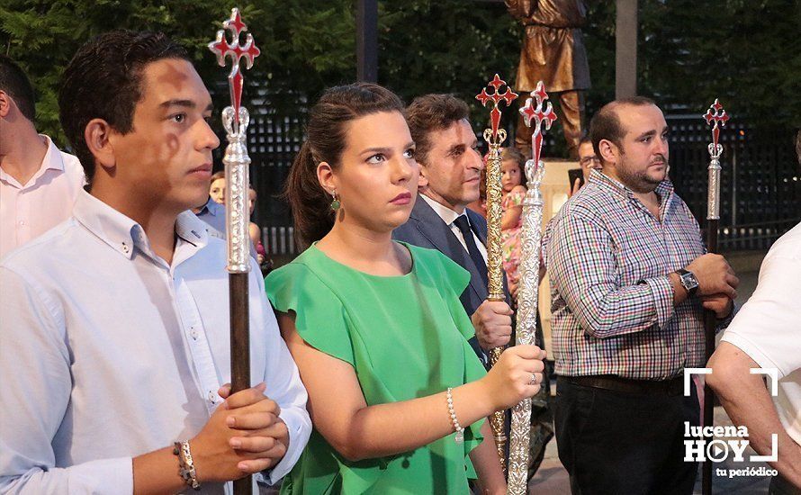 GALERÍA: El Apostol Santiago vuelve a recorrer las calles de su barrio a hombros de la cuadrilla de Fernando Parejo