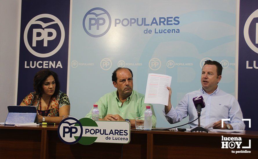  María de la O Redondo, Paco Huertas y Francis Aguilar. 