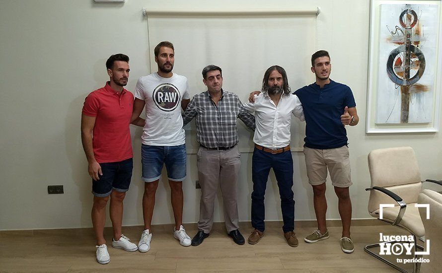  Juan Guerra, Valentín Goffin, José Luis Ortiz, Juan Cantero "Juani" y Facundo Ballardo. 