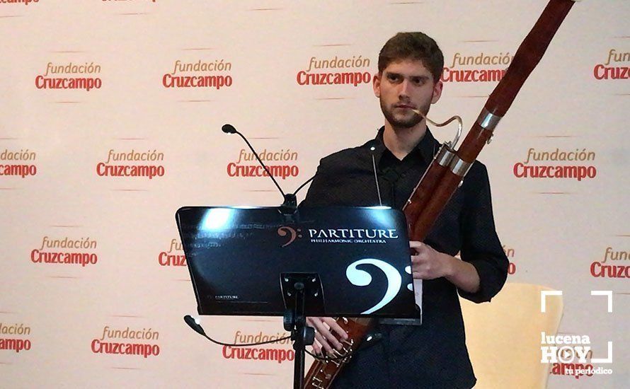  Rubén Jiménez durante su audición en la Fundación Cruzcampo. 