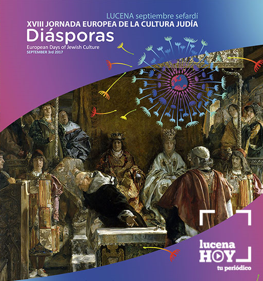  Cartel informativo de la la conferencia "Judíos Españoles: de la convivencia a la tragedia". 