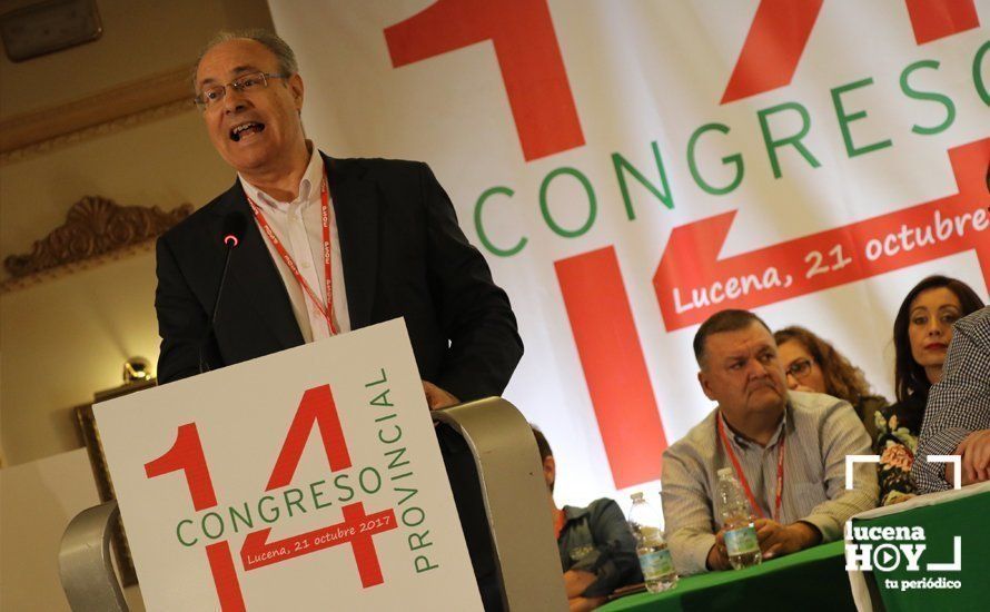 Juan Pablo Durán se dirige a los compromisarios en este congreso provincial 