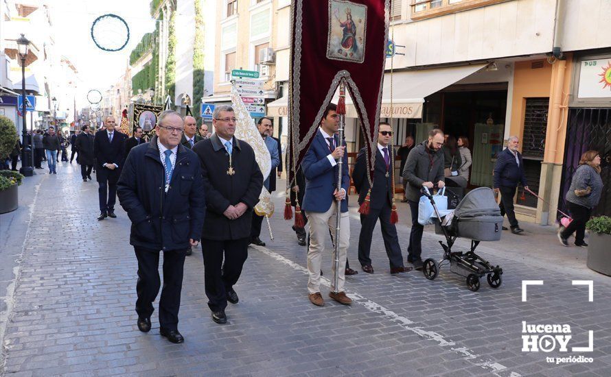 GALERÍA: La Agrupación de Cofradías rinde tributo a la Inmaculada Concepción con una procesión de estandartes y la Fiesta de Regla