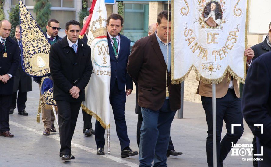 GALERÍA: La Agrupación de Cofradías rinde tributo a la Inmaculada Concepción con una procesión de estandartes y la Fiesta de Regla