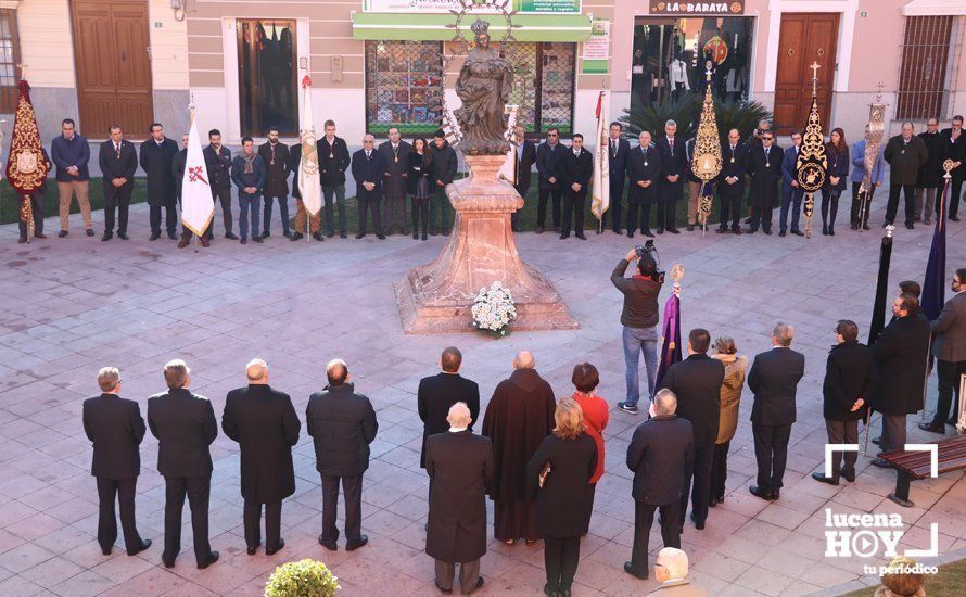 GALERÍA: La Agrupación de Cofradías rinde tributo a la Inmaculada Concepción con una procesión de estandartes y la Fiesta de Regla