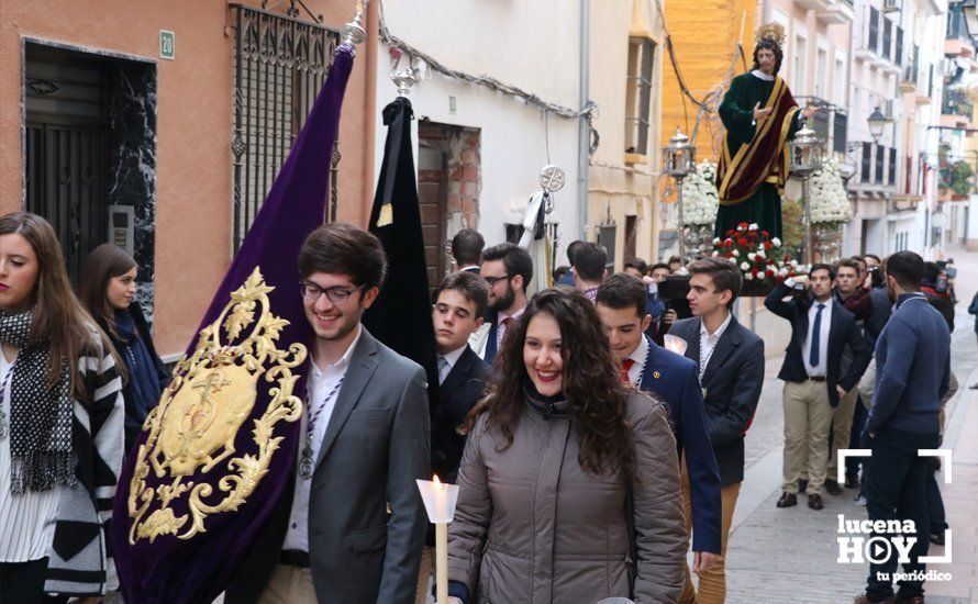 GALERÍA: Un centenar de jóvenes han participado en la III Jornada de Juventud Cofrade de Lucena, organizada esta vez desde la Hermandad de Nazarenos del Sagrado Encuentro