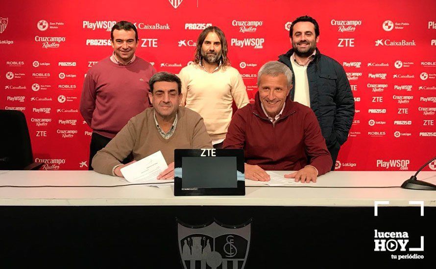  Forma del convenio de colaboración entre la Fundación Lucena Club de Fútbol y el Sevilla C.F. 