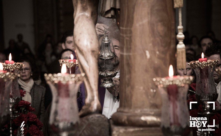 La imposición de la ceniza en los templos lucentinos y el Vía Crucis de la Columna abren la Cuaresma