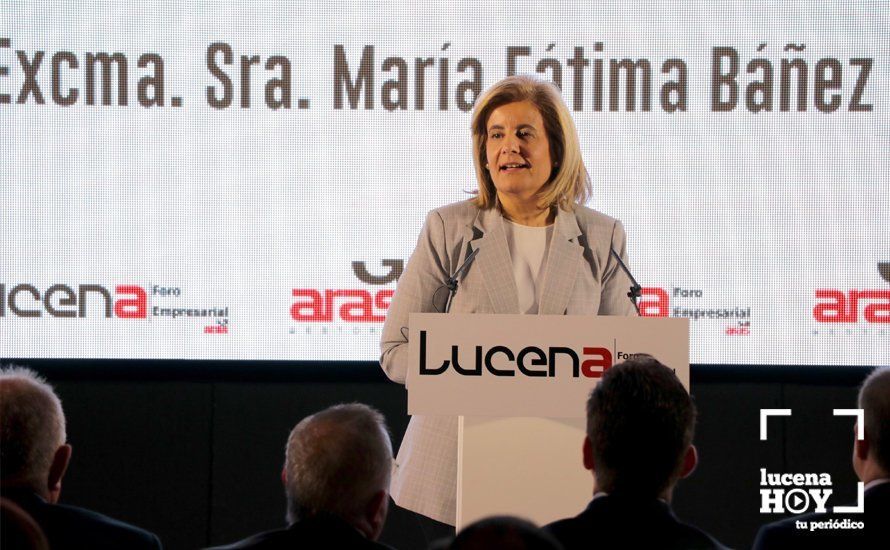  Fátima Báñez durante su intervención en el foro 