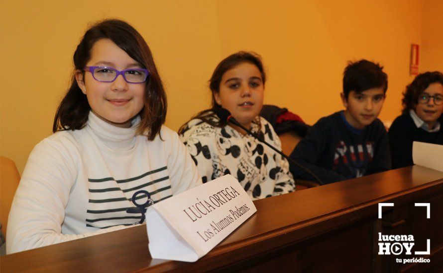 GALERÍA: El Pleno Infantil debate tres mociones para mejorar la calidad de vida en la ciudad 