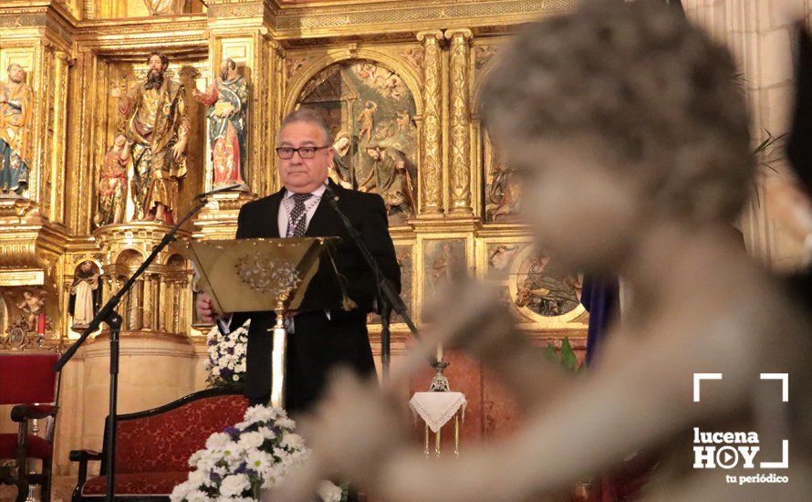 GALERÍA: José Luis Roldán del Valle abre con su pregón el pórtico de la Semana Santa de Lucena