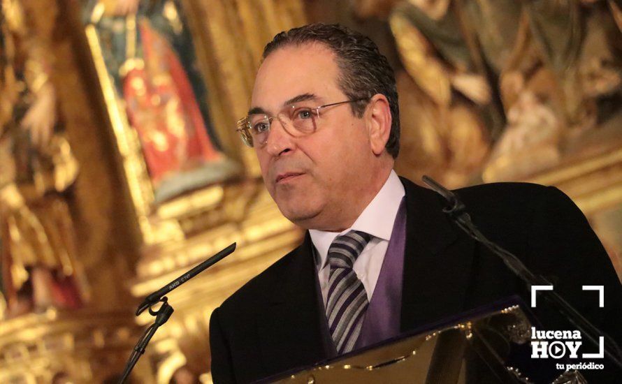 GALERÍA: José Luis Roldán del Valle abre con su pregón el pórtico de la Semana Santa de Lucena