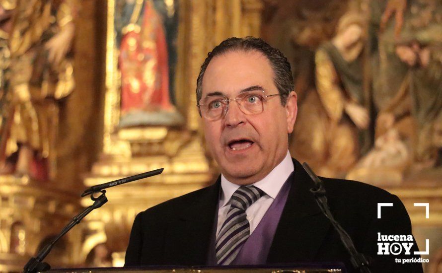 GALERÍA: José Luis Roldán del Valle abre con su pregón el pórtico de la Semana Santa de Lucena GALERÍA: José Luis Roldán del Valle abre con su pregón el pórtico de la Semana Santa de Lucena