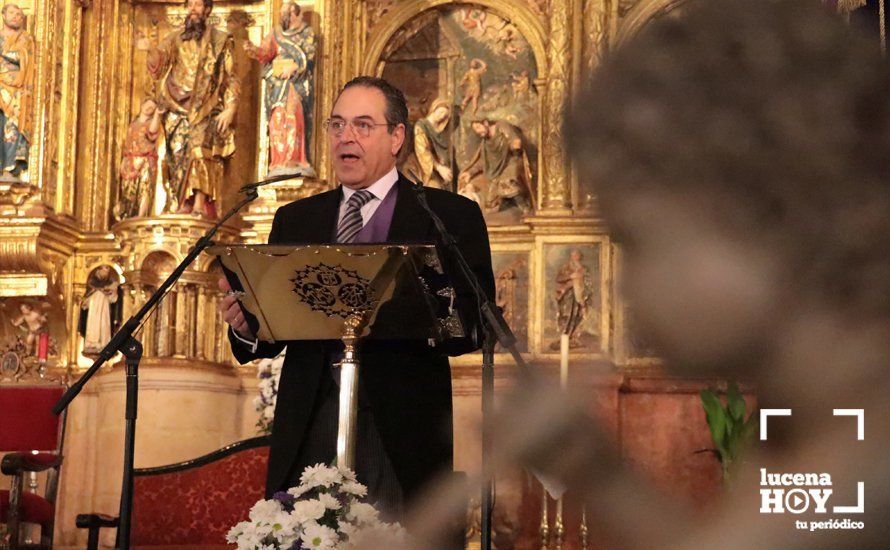 GALERÍA: José Luis Roldán del Valle abre con su pregón el pórtico de la Semana Santa de Lucena