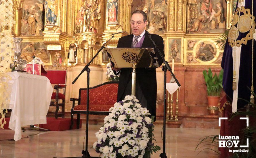 GALERÍA: José Luis Roldán del Valle abre con su pregón el pórtico de la Semana Santa de Lucena