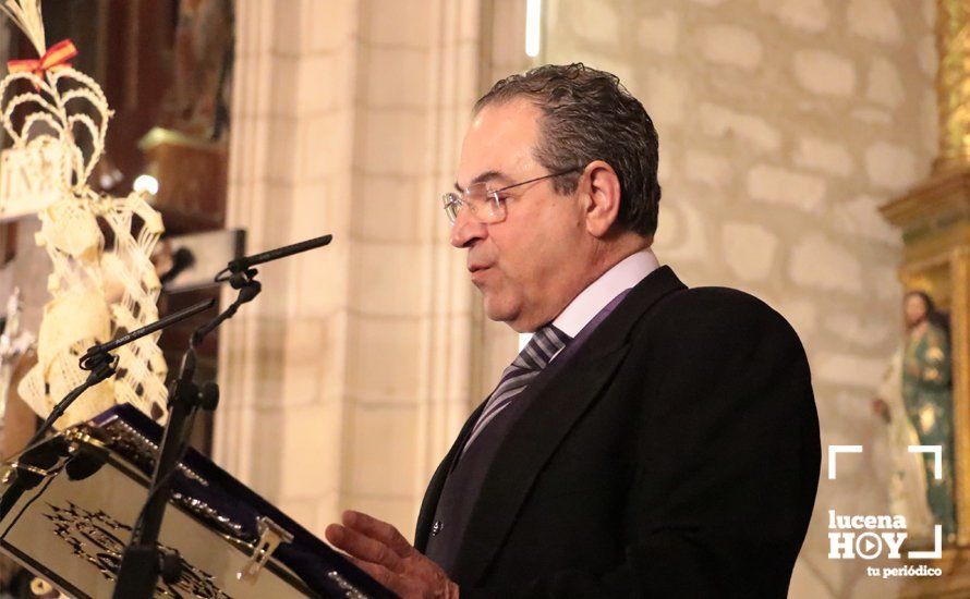 GALERÍA: José Luis Roldán del Valle abre con su pregón el pórtico de la Semana Santa de Lucena GALERÍA: José Luis Roldán del Valle abre con su pregón el pórtico de la Semana Santa de Lucena