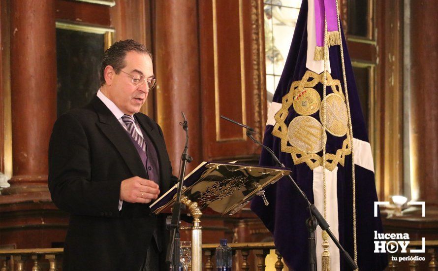 GALERÍA: José Luis Roldán del Valle abre con su pregón el pórtico de la Semana Santa de Lucena