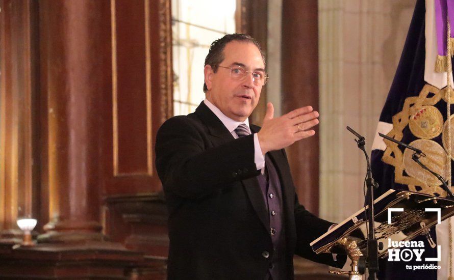 GALERÍA: José Luis Roldán del Valle abre con su pregón el pórtico de la Semana Santa de Lucena