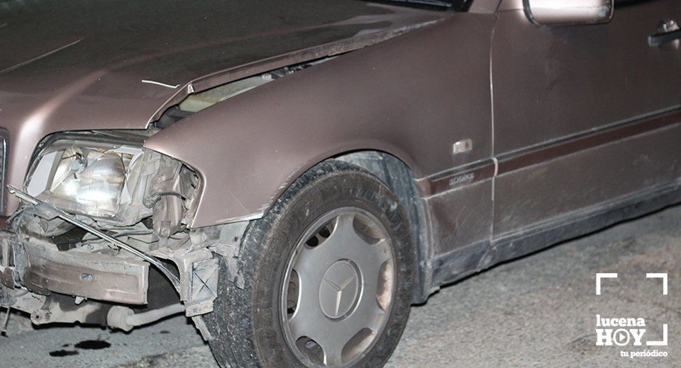 uno de los coches implicados en el accidente