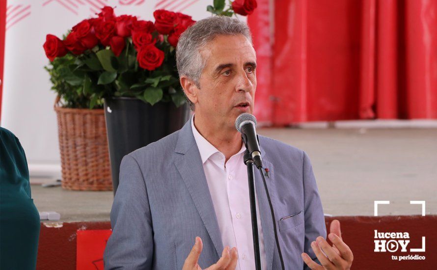  Juan Pérez, candidato a la alcaldía de Lucena por el PSOE y actual alcalde de la ciudad 