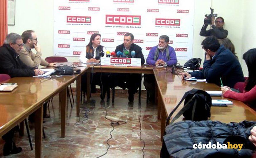  Rueda de prensa en la sede de CCOO, que se ha denunciado este presunto caso de discriminación laboral por sexo 