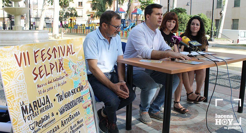  Presentación del festival Selpia, esta mañana en el paseo del Coso 