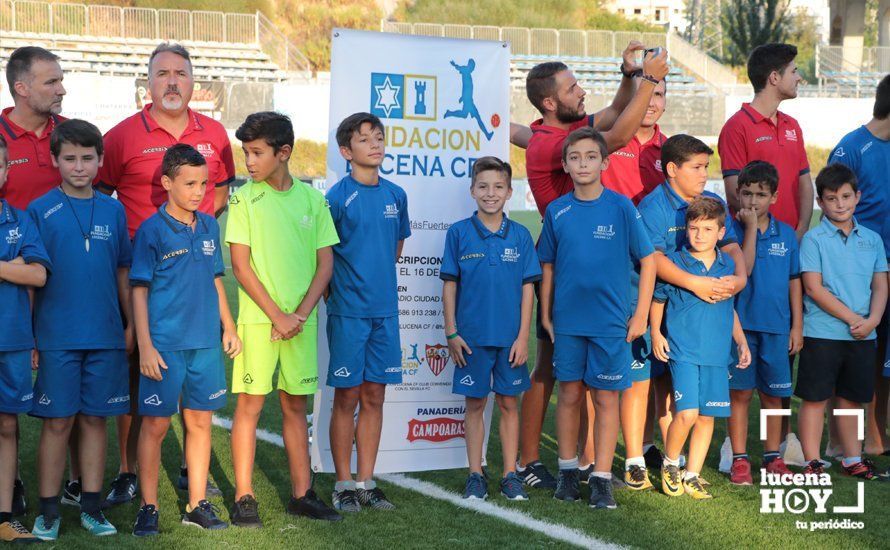 GALERÍA:  Las mejores fotos del Ciudad de Lucena 1 - 0 Atco. Malagueño y presentación de la Fundación Lucena CF