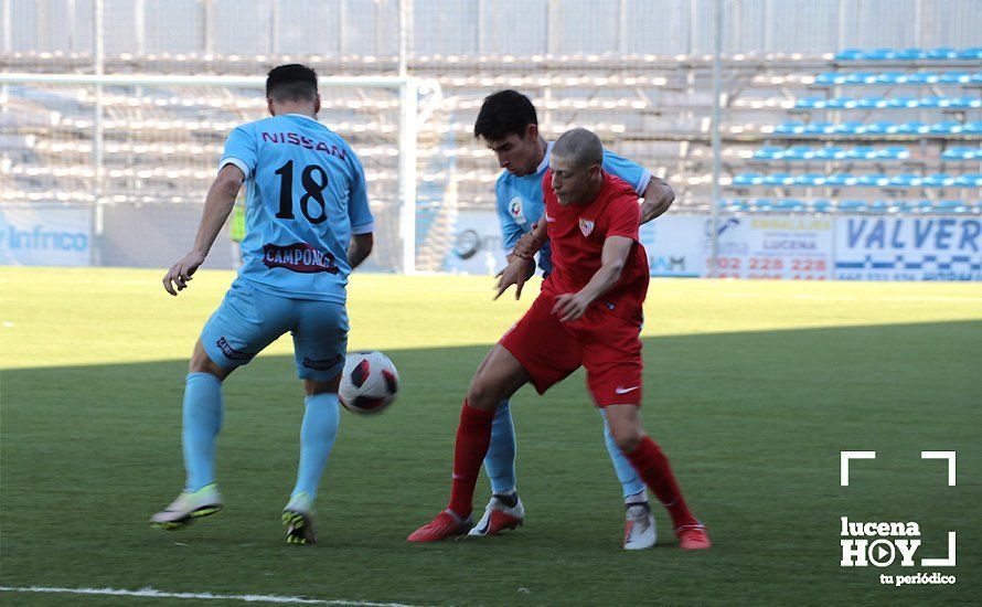 GALERÍA: El Ciudad de Lucena naufraga ante un Sevilla 'C' que supo aprovechar la debilidad defensiva local en la primera mitad (1-2)