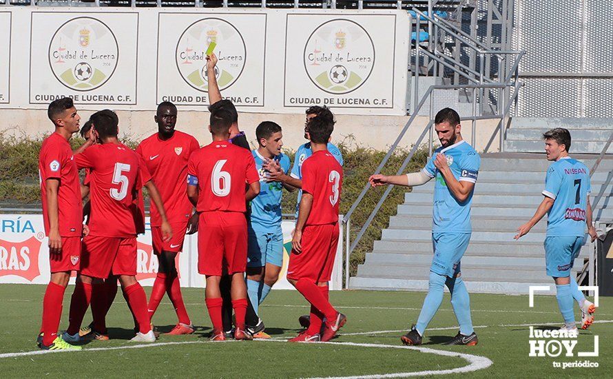 GALERÍA: El Ciudad de Lucena naufraga ante un Sevilla 'C' que supo aprovechar la debilidad defensiva local en la primera mitad (1-2)