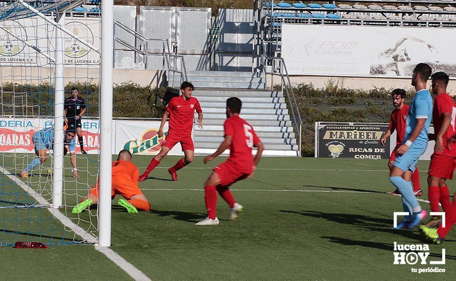 GALERÍA: El Ciudad de Lucena naufraga ante un Sevilla 'C' que supo aprovechar la debilidad defensiva local en la primera mitad (1-2)