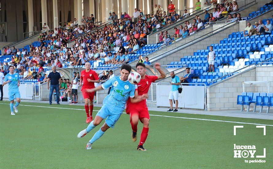 GALERÍA: El Ciudad de Lucena naufraga ante un Sevilla 'C' que supo aprovechar la debilidad defensiva local en la primera mitad (1-2)