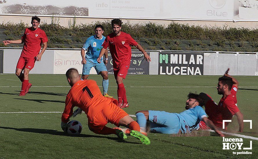 GALERÍA: El Ciudad de Lucena naufraga ante un Sevilla 'C' que supo aprovechar la debilidad defensiva local en la primera mitad (1-2)