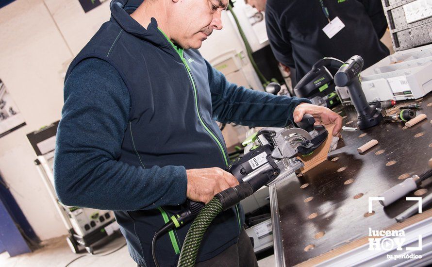 GALERÍA: La empresa Juracor trae hasta Lucena una exposición de Festool, líder en maquinaria electroportátil