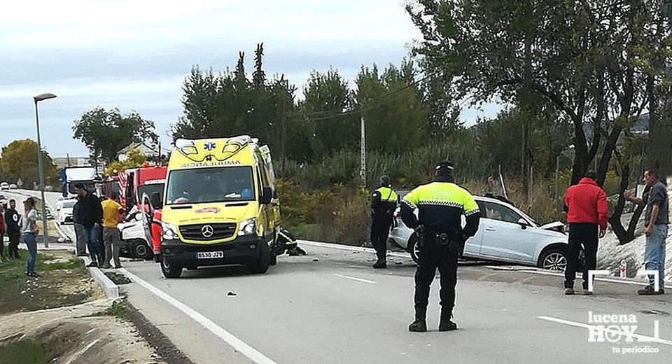  Imagen del accidente. (Fotos remitidas por un lector) 