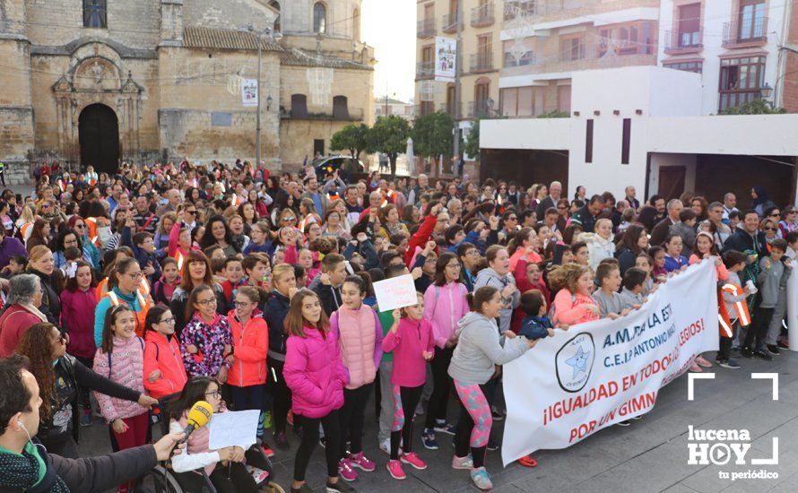 GALERÍA: Más de 600 personas exigen una pista deportiva cubierta para el colegio Antonio Machado GALERÍA: Más de 600 personas exigen una pista deportiva cubierta para el colegio Antonio Machado