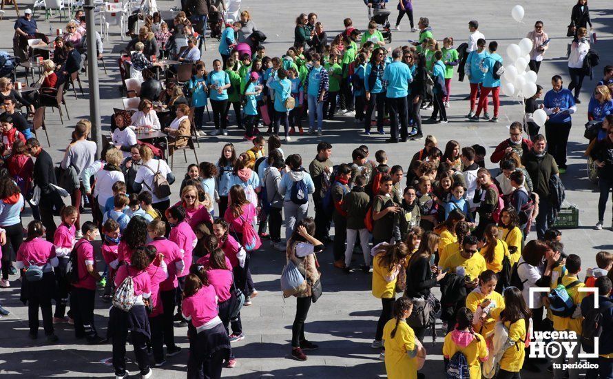 GALERÍA: Más de 500 escolares toman el centro para celebrar el Día de la Paz