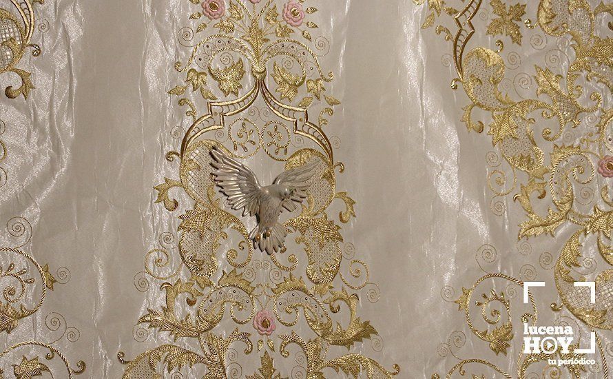 GALERÍA: Presentado el nuevo manto de la Virgen "de las Campanitas" y el cartel y escudo del 50 aniversario de la cofradía GALERÍA: Presentado el nuevo manto de la Virgen "de las Campanitas" y el cartel y escudo del 50 aniversario de la cofradía