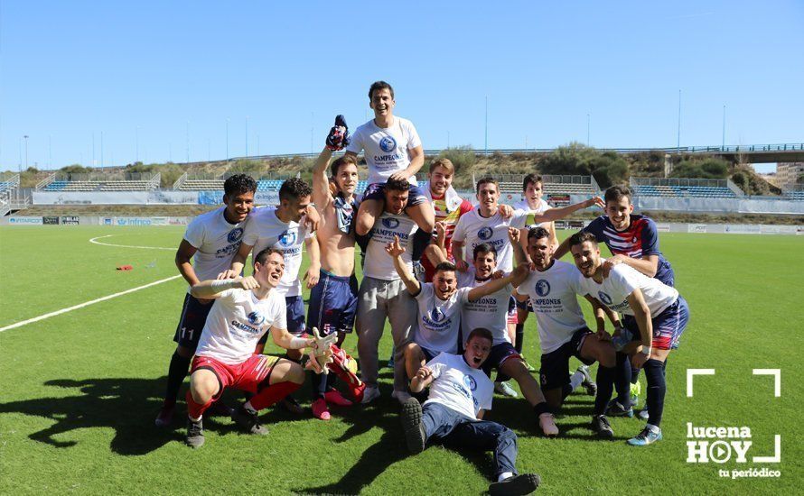 GALERÍA: El Lucecor celebra el campeonato en 2ª Andaluza y el ascenso de categoría en su temporada de debút