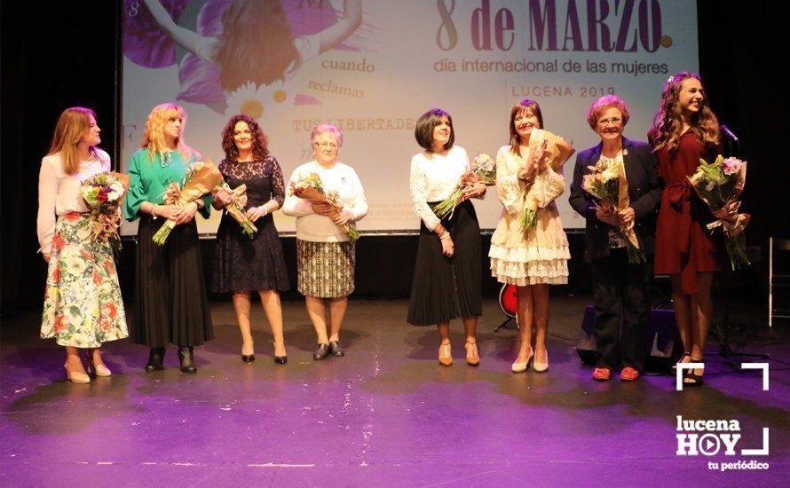 GALERÍA: 8M en Lucena: El Consejo Local de la Mujer homenajea a 8 mujeres lucentinas