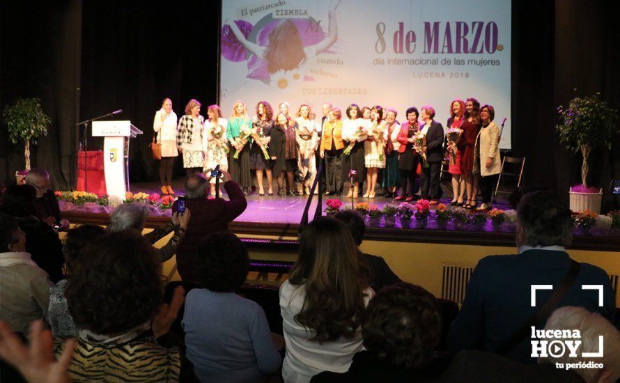 GALERÍA: 8M en Lucena: El Consejo Local de la Mujer homenajea a 8 mujeres lucentinas