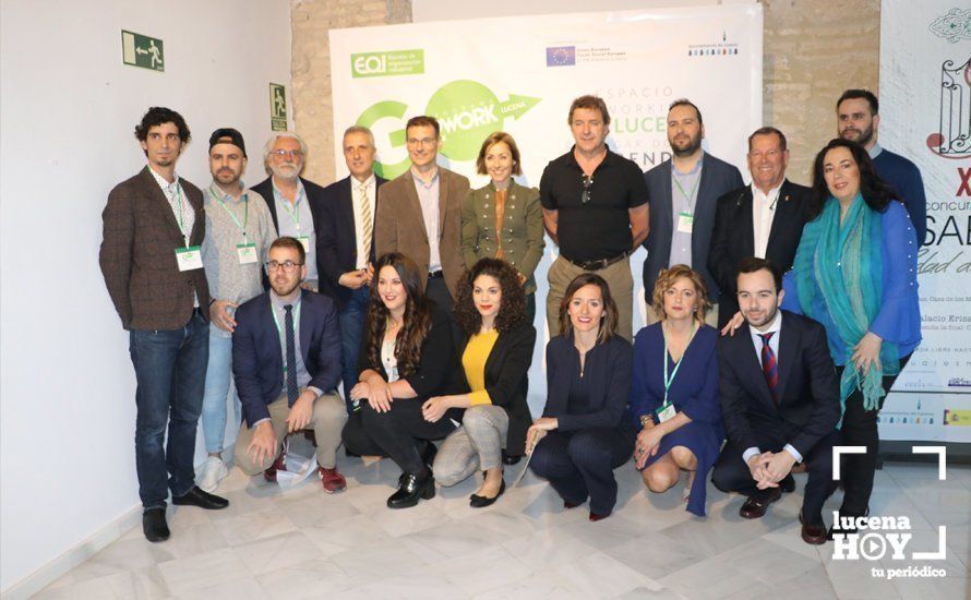  Autoridades, ponentes y participantes en esta edición del Coworking EOI Lucena 