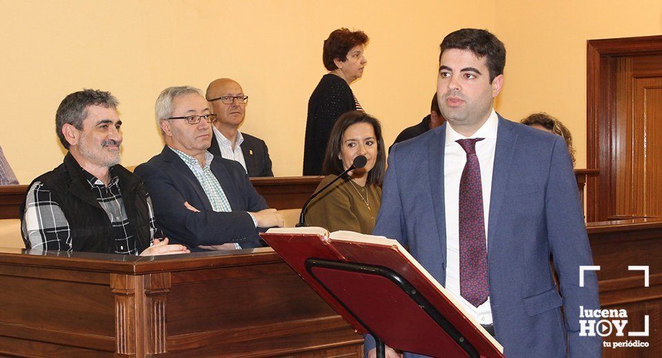  Jesús López tomando posesión como concejal de Ciudadanos 