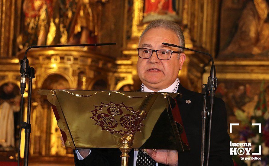 GALERÍA: Las imágenes del Pregón de la Semana Santa de Lucena 2019 y la entrega del premio "Cofrade Manolo Ramírez"