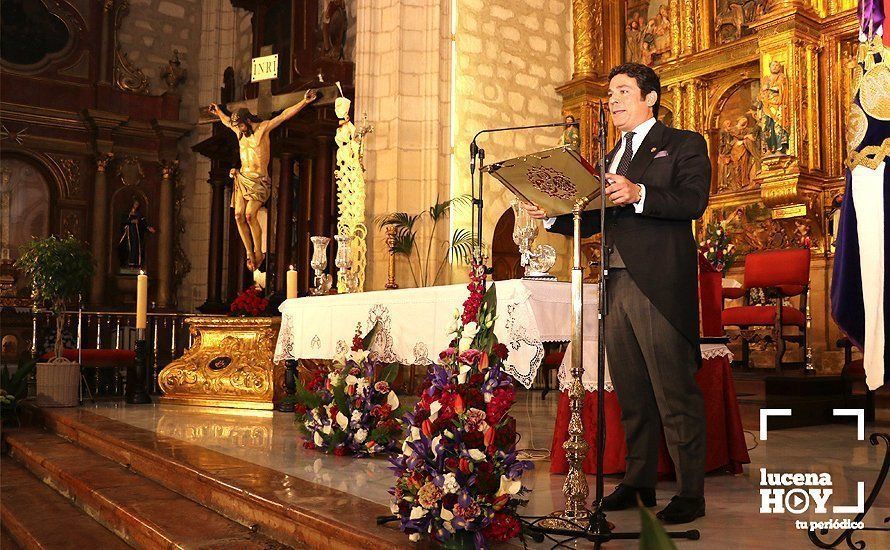 GALERÍA: Las imágenes del Pregón de la Semana Santa de Lucena 2019 y la entrega del premio "Cofrade Manolo Ramírez"